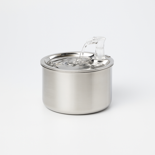 FeliFlow™ 2L Stainless Steel Cat Water Fountain (Automatic with Sensor & Heater)